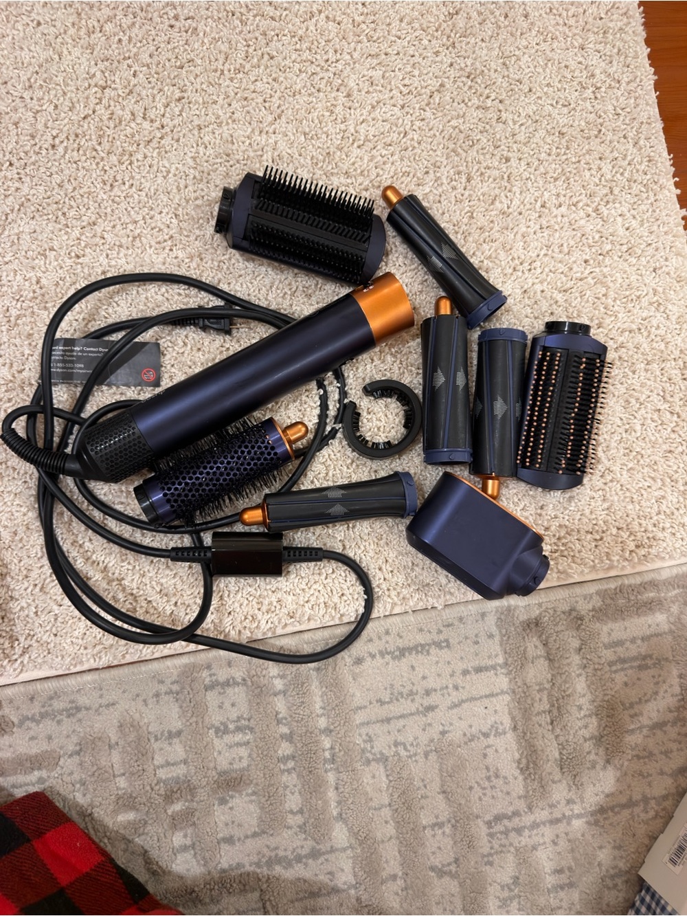 Dyson Hair Styling Set in Navy Blue and Copper